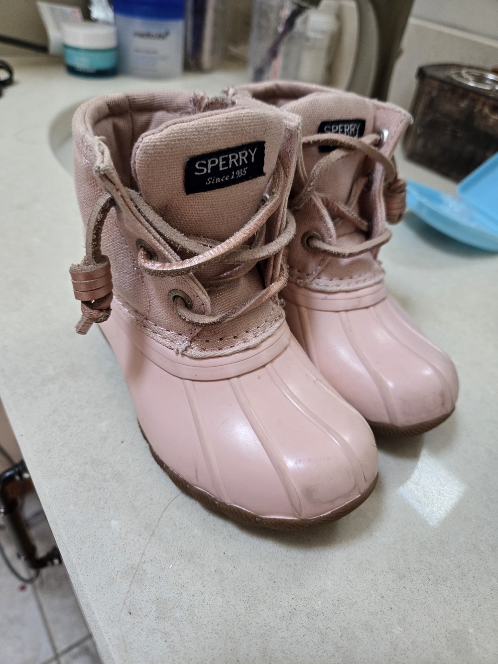 Sperry Kids' Pink Duck Boots - Waterproof Winter Boot
